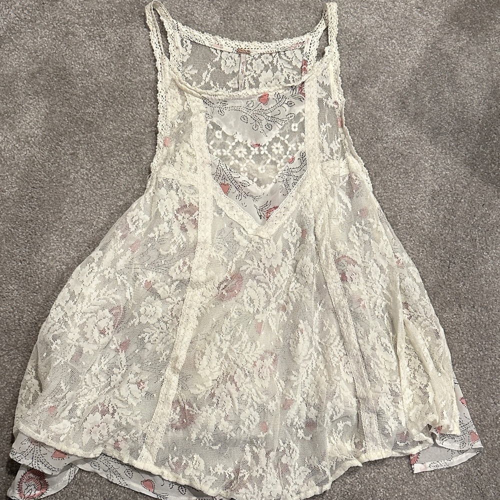Free People Lace Camisole - Cream